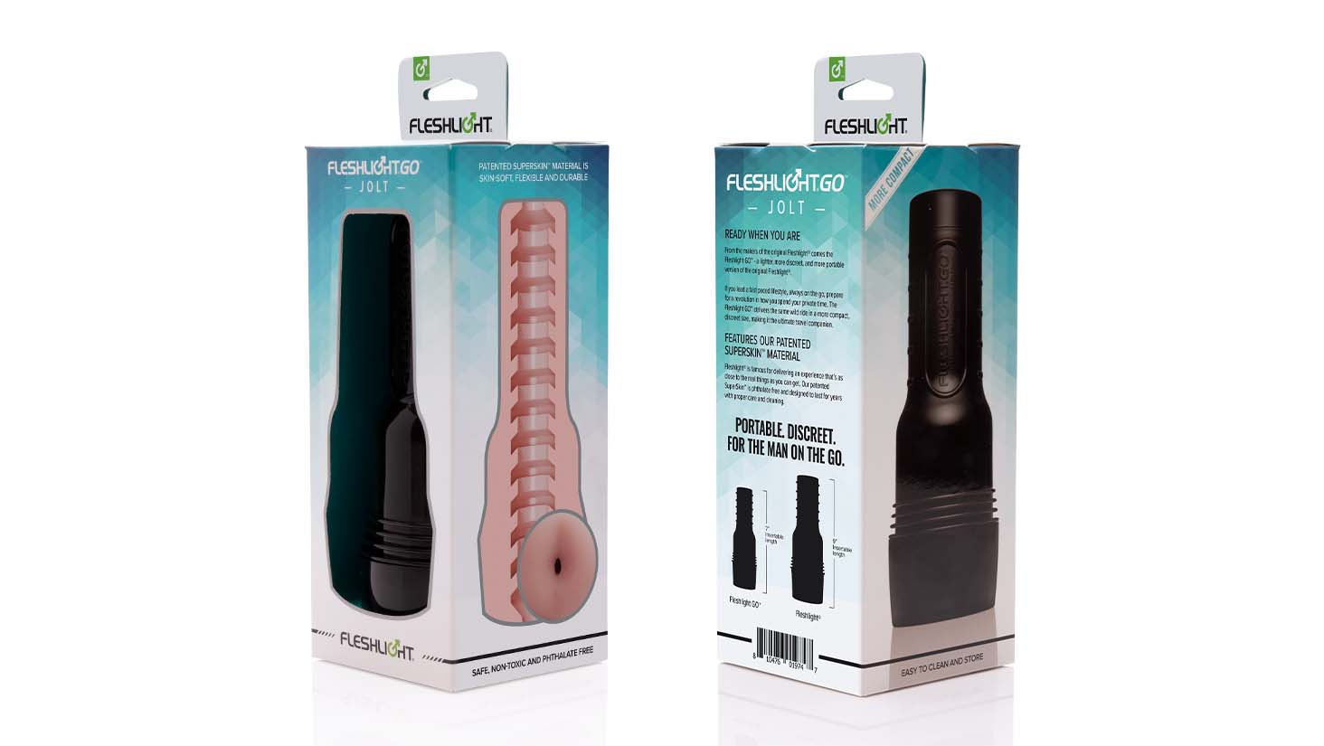 Fleshlight GO Jolt™ Butt masturbator black case pink sleeve