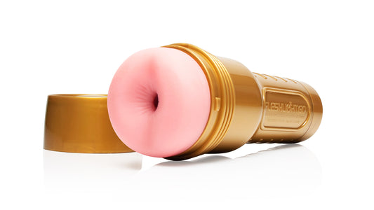 Fleshlight GO STU Butt masturbator gold case pink sleeve