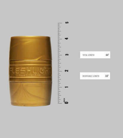 Fleshlight Quickshot STU Butt/Mouth gold case pink sleeve
